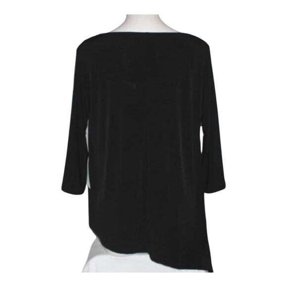 Chico’s Leopard Black Block Print Blouse Top Shirt Women’s Size 2 (U.S. XL / 16) - Picture 3 of 10